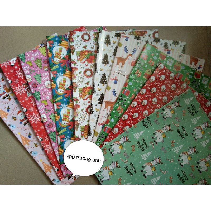 NOEL-GIẤY GÓI QUÀ NOEL LOẠI DÀY ĐẸP, GIẤY BỌC QUÀ NOEN, GIẤY BỌC QUÀ
