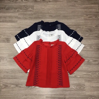 🎯🎯🎯 Áo Asos tay cổ xếp ly