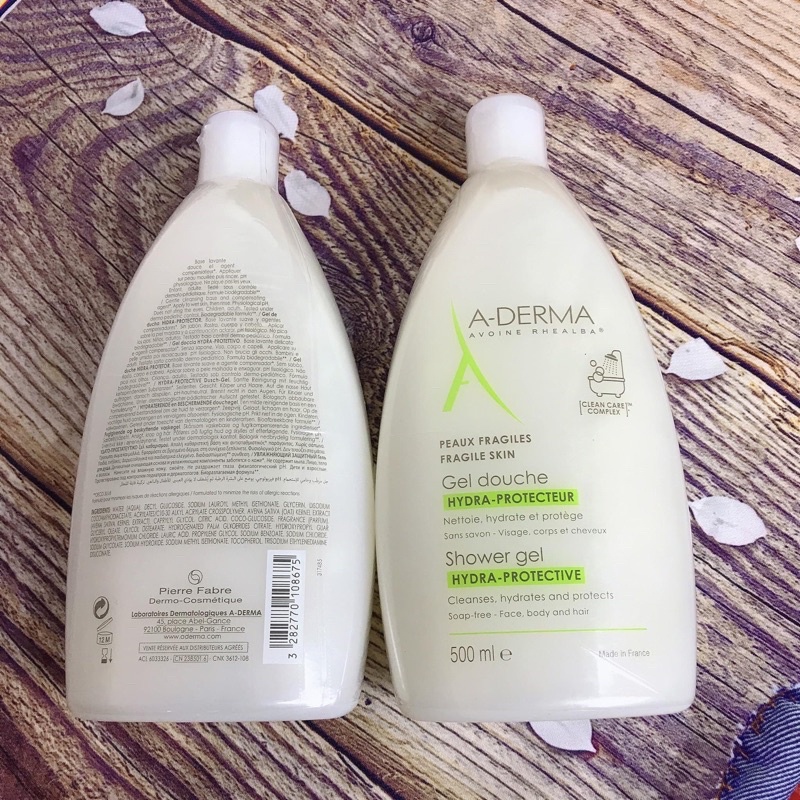 Sữa tắm giảm mụn lưng Aderma 500ml Pháp