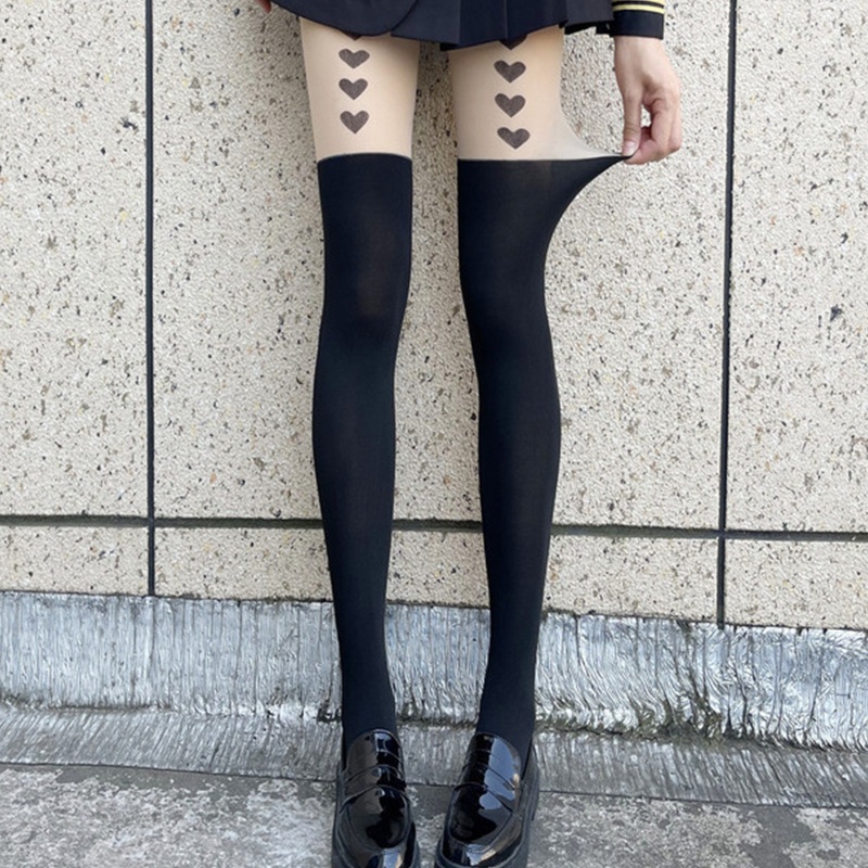 Vớ Dài Qua Gối Phong Cách Lolita Dễ Thương Quyến Rũ Cho Nữ