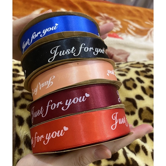 RUY BĂNG LỤA 2.5CM x 50M JUSTFORYOU