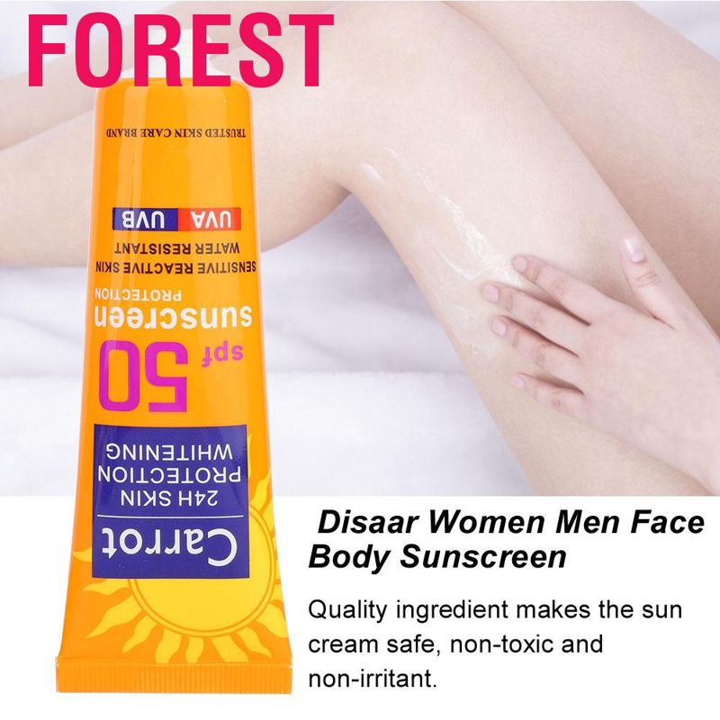Forest Disaar Women Men Face Body Sunscreen Whitening Sun Protect UV Cream 