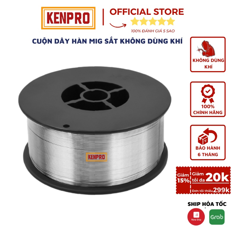 Cuộn Dây Hàn Mig Không Dùng Khí KenPro Dùng Để Hàn Sắt Cuộn 1 Kg