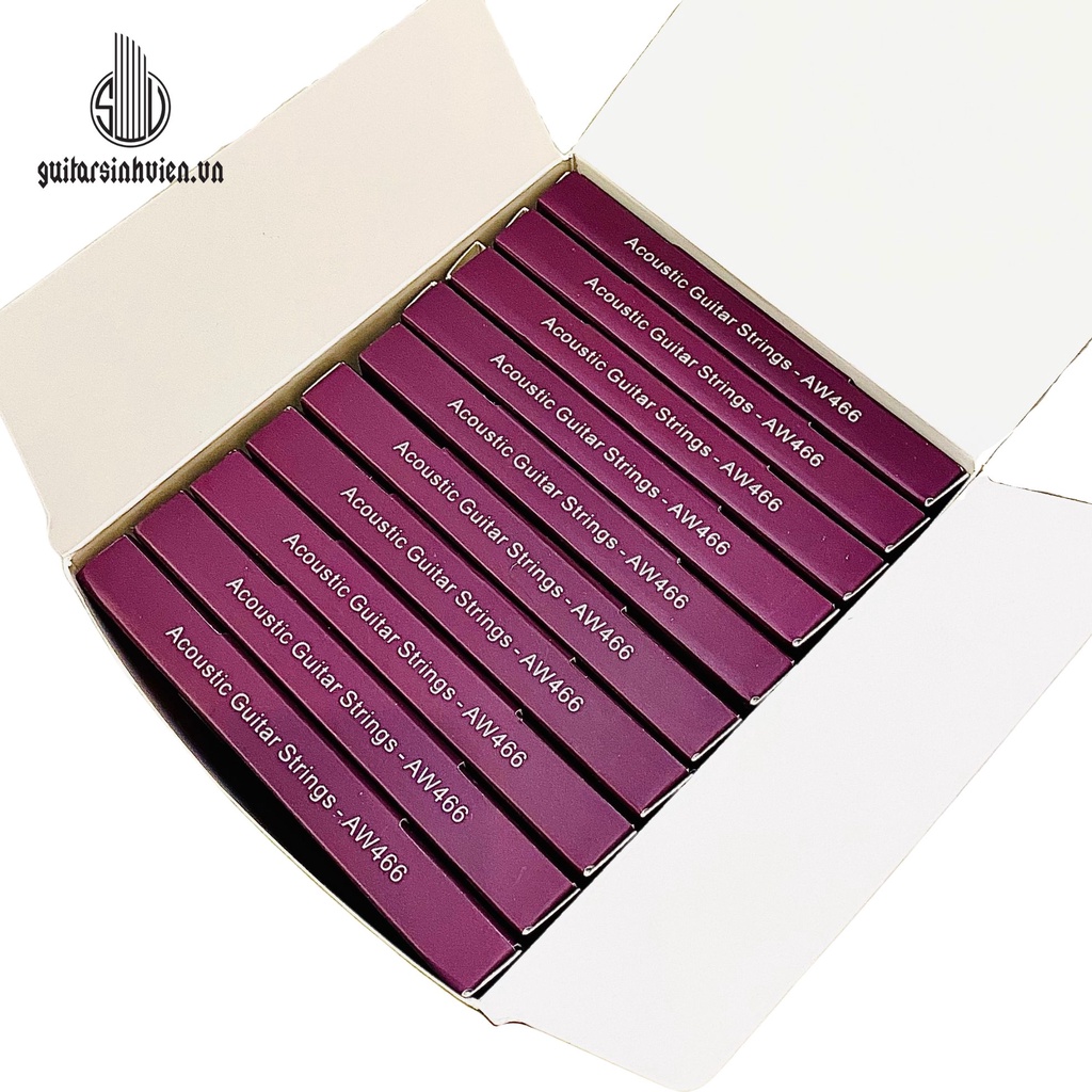 Dây Đàn Alice AW466  - Dây Đàn Trái Tim - Dây Đàn Guitar Acoustic Chính Hãng 466 - Bộ 6 Dây Đàn