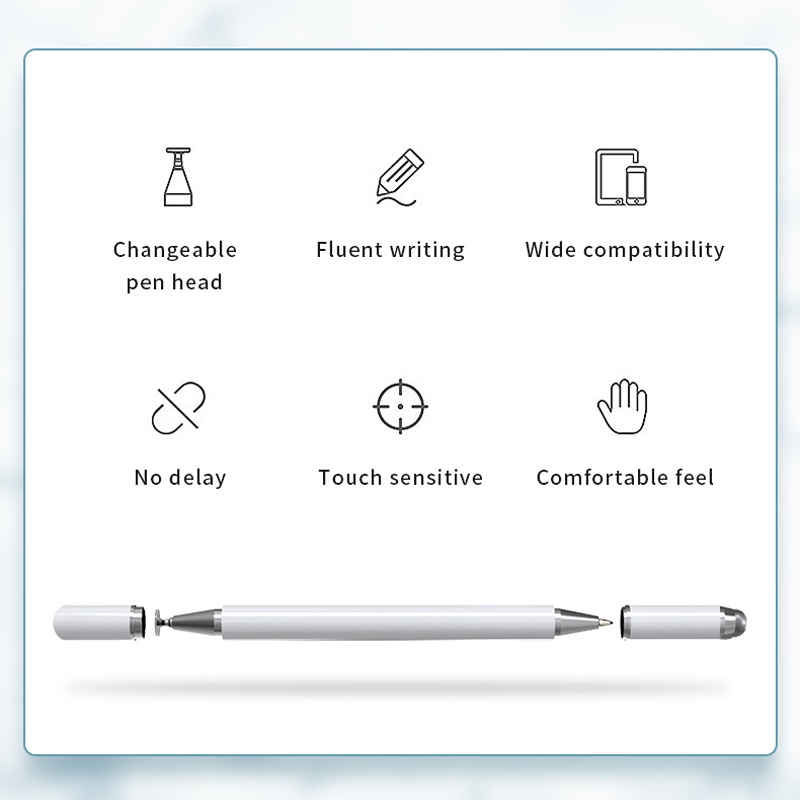 Bút Cảm Ứng Hai Đầu 2 Trong 1 Cho Điện Thoại Android Pad