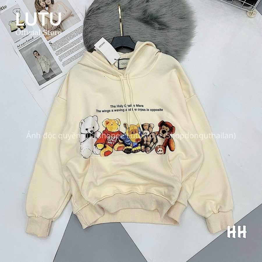 Áo Hoodie Nỉ In Hình Dễ Thương Form Rộng Chất Dày Đẹp | WebRaoVat - webraovat.net.vn