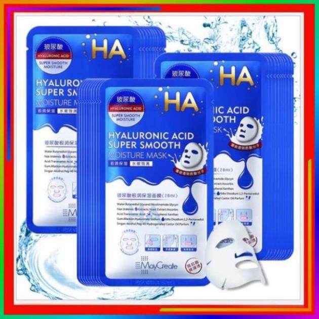 Mặt Nạ Dưỡng Ẩm Trắng Da HA Hyaluronic Acid Maycreate PL4