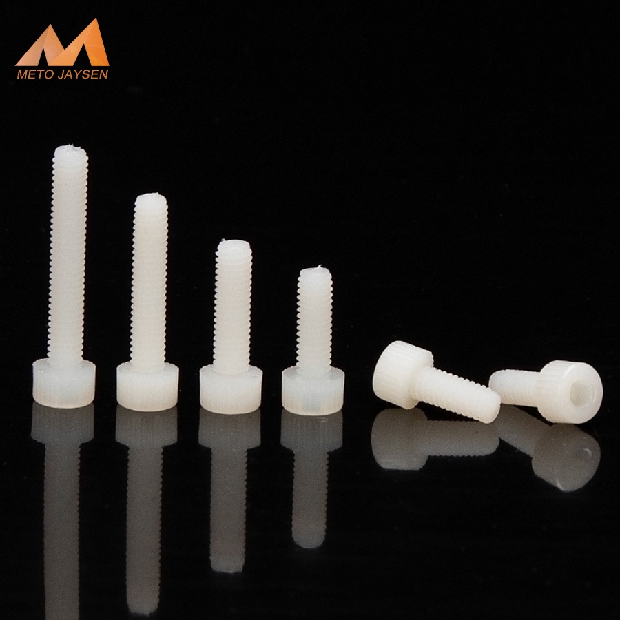 Ốc Lục Giác m3 m4 m5 m6 m8 Bằng Nhựa Màu Trắng 5mm - 60mm
