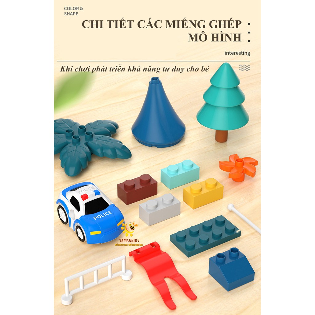 Đồ Chơi Lego Xếp Hình  Lắp Ráp Đường Ray Đồ Chơi Lego Cao Cấp 512 Chi Tiết Giúp Bé Phát Triển Tư Duy