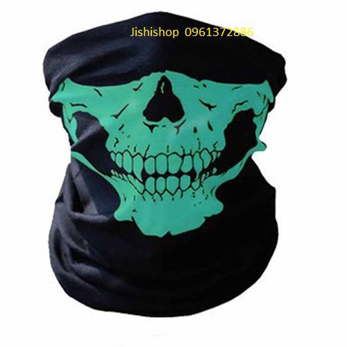 ( GIÁ SỈ )khăn phượt, khăn đa năng xương hàm xanh lá |shopee. Vn\Shopgiayred