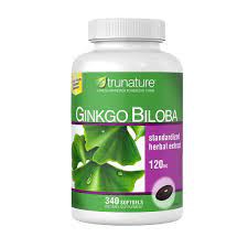 Viên uống Ginkgo Biloba Trunature 120mg hoạt chất cao - Viên Bổ Não, Tăng Cường Trí Nhớ Của Mỹ 340 Viên