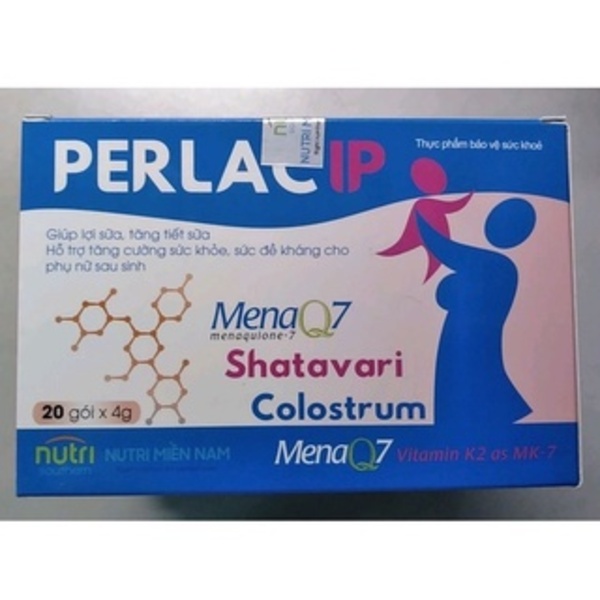 - Cốm Lợi Sữa Giúp Tăng Tiết Sữa Mẹ Perlac IP =Hộp 20 Gói x 4gr