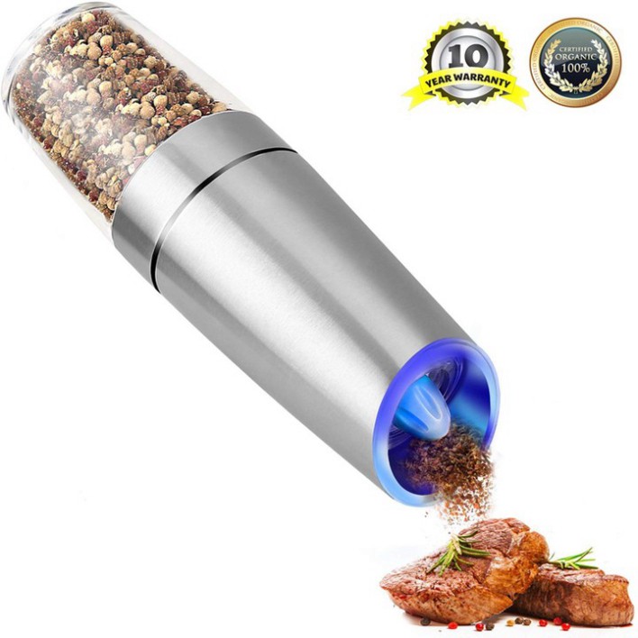 Sản Phẩm Máy xay hạt tiêu và gia vị GB-5090. Chất liệu thép không gỉ 201, ABS, Acrylic, lõi Mài gốm. Bảo hành 6 tháng. (