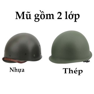 Mũ M1 Quân Đội Bằng Thép