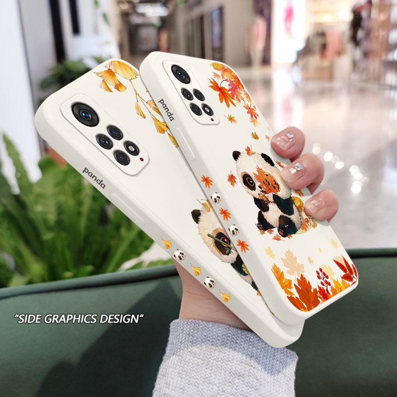 Ốp Điện Thoại Họa Tiết Gấu Trúc Hoạt Hình Sáng Tạo Cho Xiaomi Redmi Note 11 11S Pro Plus + 4G 5G