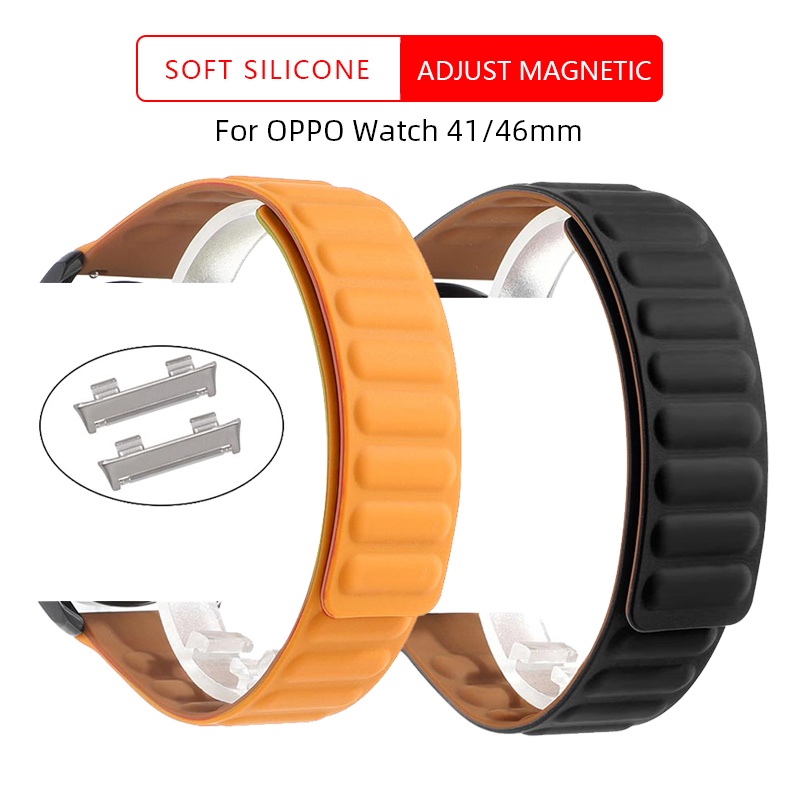 Dây Đeo Silicon Từ Tính Thay Thế Cho Đồng Hồ Thông Minh Oppo Watch 41mm 46mm
