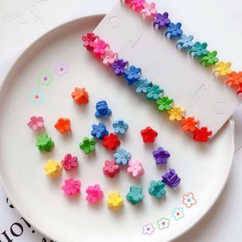 Sét 5 kẹp càng cua  mini phong cách Hàn Quốc cho bé gái