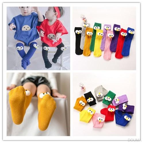 Vớ Cotton Dài Họa Tiết Hoạt Hình Đáng Yêu Cho Bé