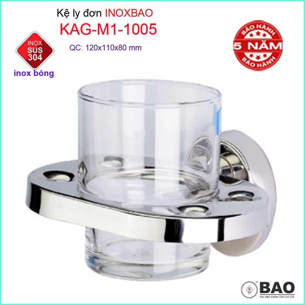 Kệ ly Inox SUS304 KAG-M1-1005, giá ly bàn chải đánh răng SUS304 cao cấp siêu bền thiết kế tuyệt đẹp tiện dụng