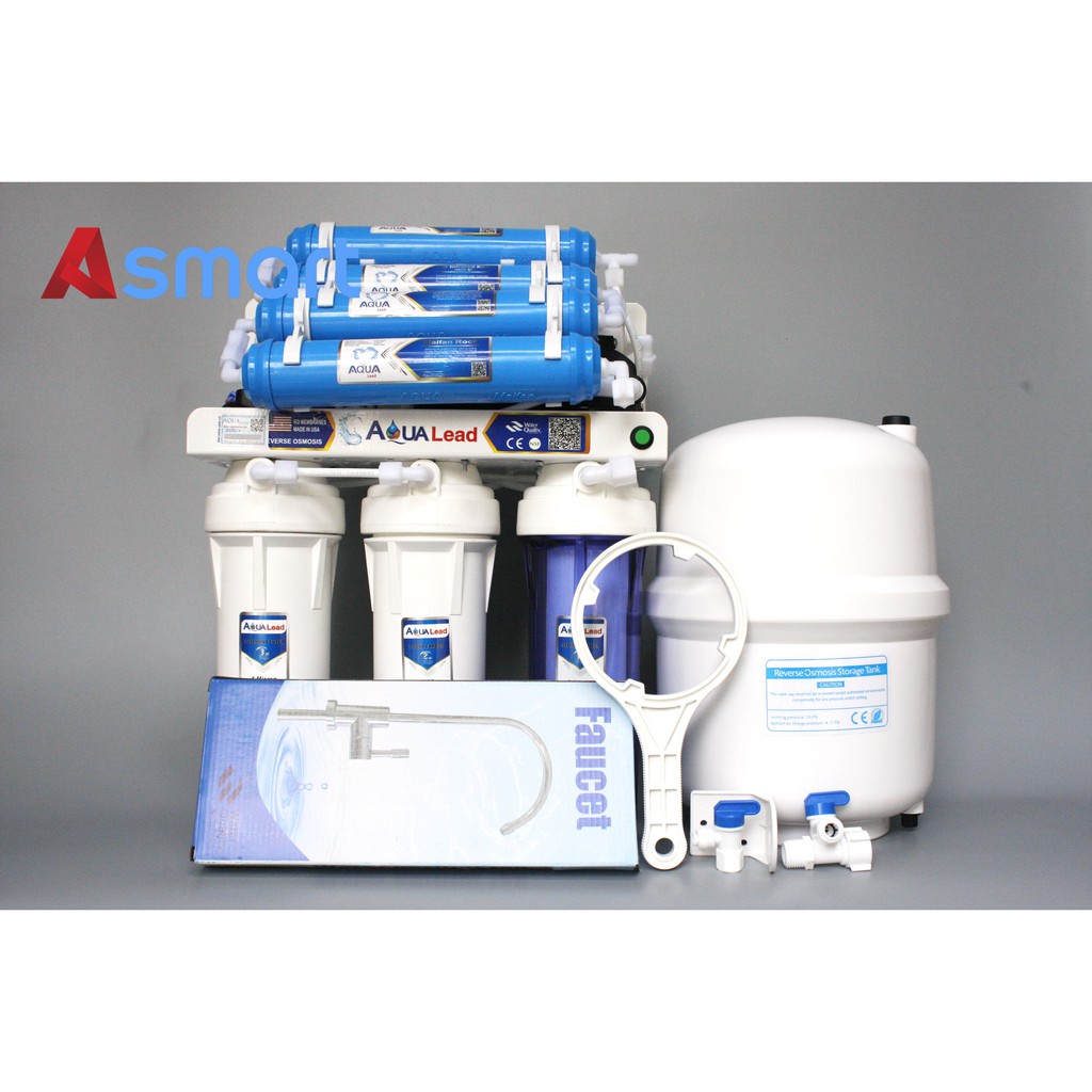 Máy lọc nước RO Aqua lead không tủ 4-8-10-11 cấp chính hãng