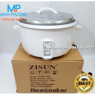 Bảo hành 12 Tháng Nồi cơm công nghiệp Zisun CFXB250 18 lít (6.6 lít cơm)