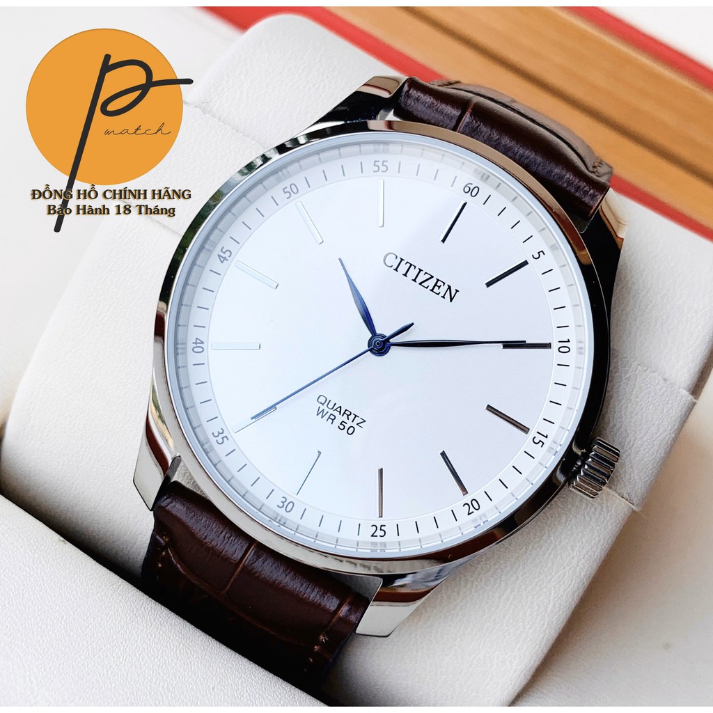 Đồng Hồ Nam CI.TIZEN QUARTZ Dây Da Pwatch BH5000-08A Chính Hãng