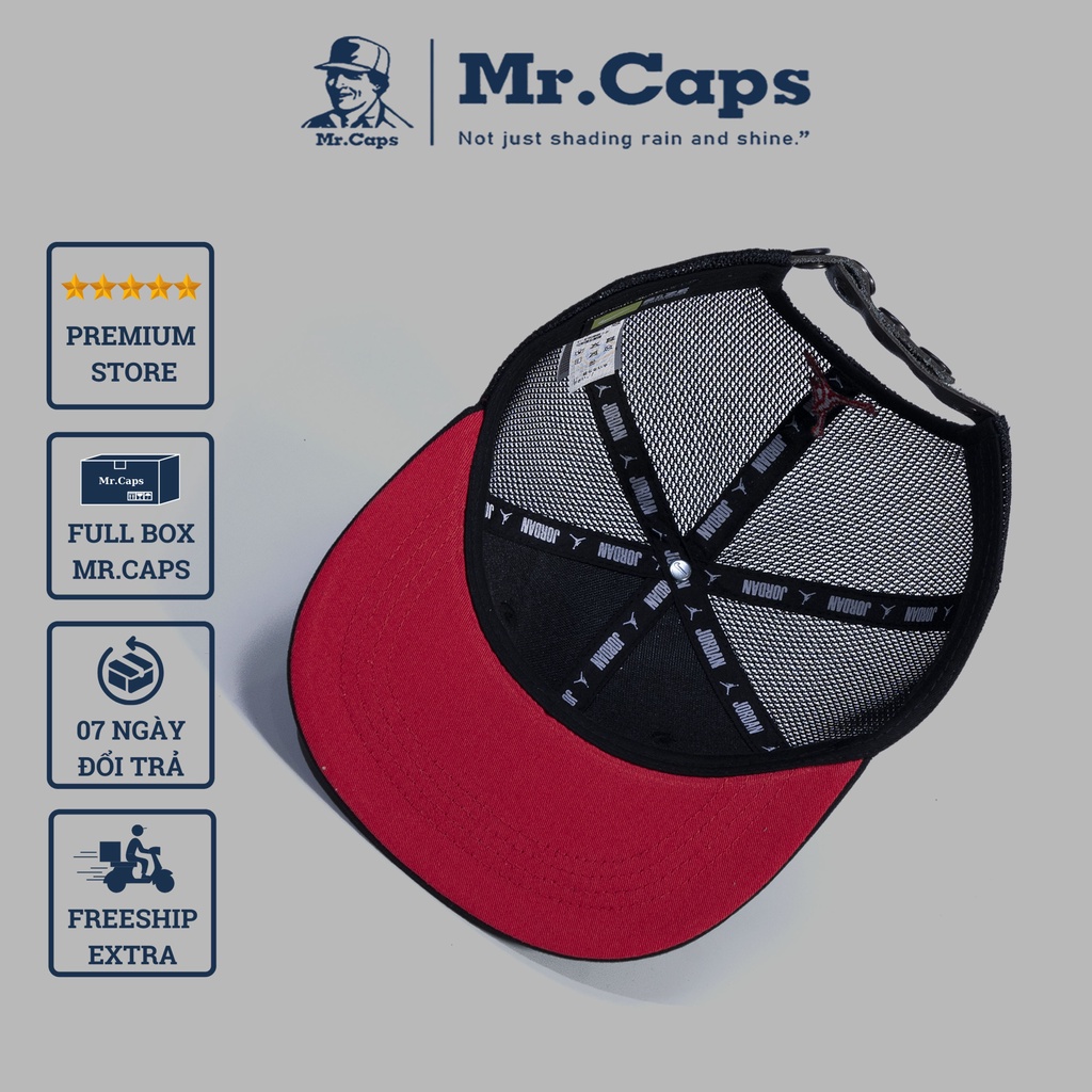 Nón Snapback Jordan - Mũ phong cách hip-hop vải kaki cao cấp form unisex Full Box cho cả nam nữ Mrcap Store SJD01