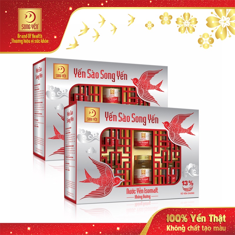 Combo 2 lốc Nước yến Isomalt Song Yến