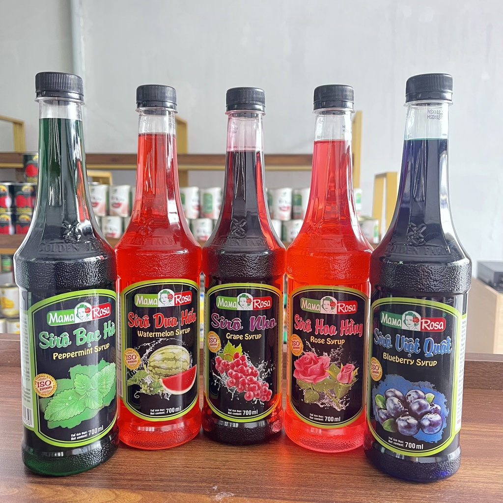Siro Golden Farm đủ tất cả mùi hương Chai 700ml