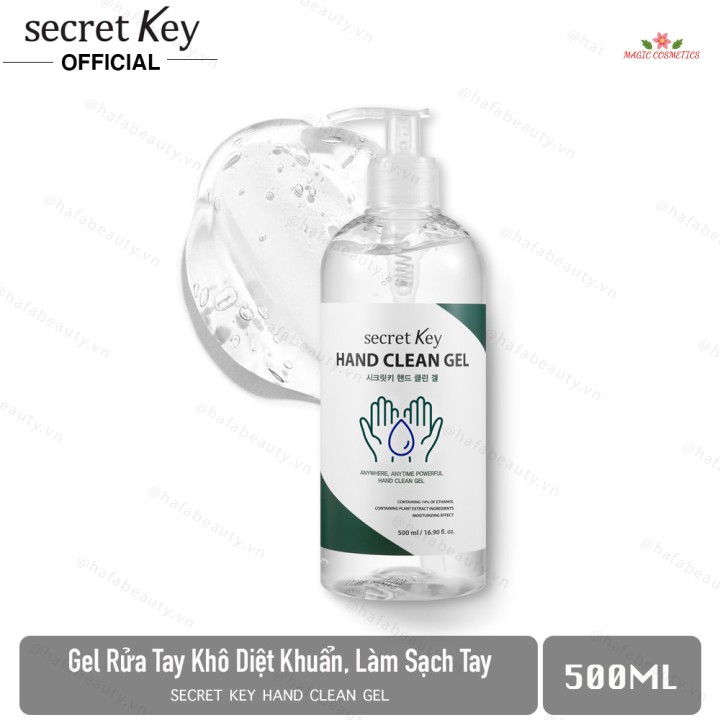 [Mã giảm giá] Gel Rửa Tay Khô Diệt Khuẩn Secret Key Hand Clean Gel 500ml