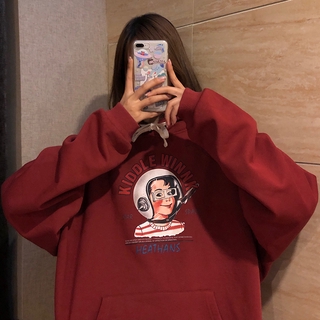 NRVP Áo hoodie dáng rộng phong cách 2020 cá tính cho nữ
