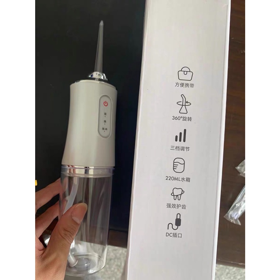 Máy Tăm Nước Oral Irrigator ( Kèm 4 đầu tăm)  Bảo hành 3 tháng