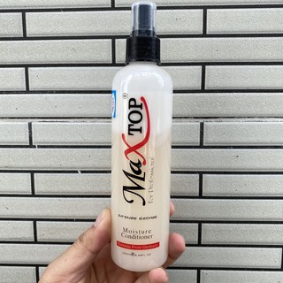 Nước xịt dưỡng tóc óng mượt MaxTop 250ml (trắng) | New 2024