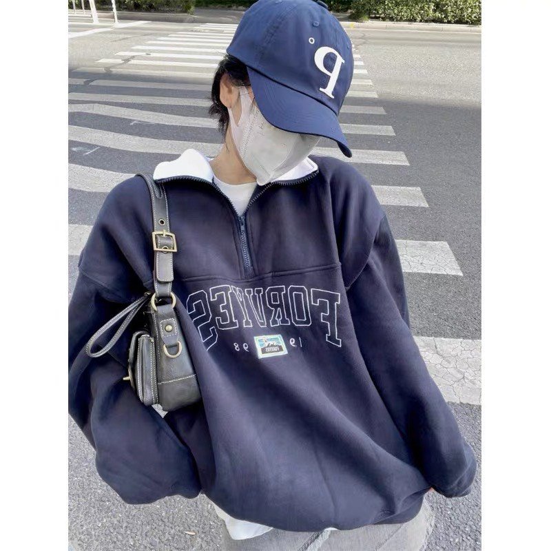 Áo Sweater Nỉ Bông Thu Đông Ulzzang Unisex Form Rộng