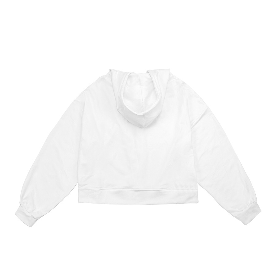 Áo Hoodie Zip Logo form rộng màu trắng | DKMV Hoodie Zip Logo-White | BigBuy360 - bigbuy360.vn