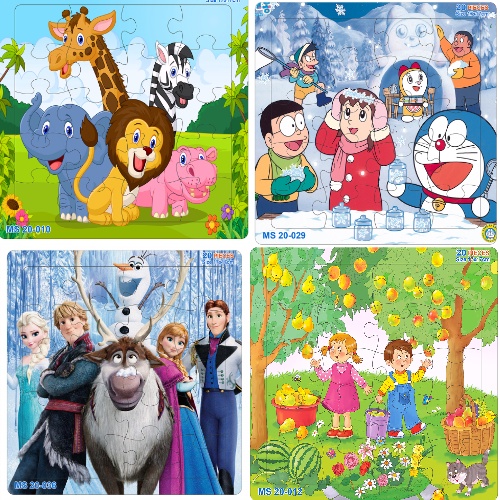 NHỮNG BỘ TRANH GHÉP HÌNH 20 MẢNH ĐƯỢC YÊU THÍCH NHẤT