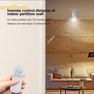 ☀E27 Screw Light Holder Wireless Remote Control Lamp Base Socket