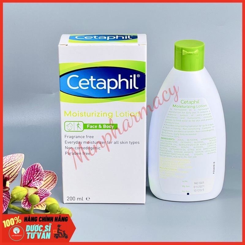 Sữa Dưỡng Ẩm CETAPHIL Cho Da Mặt Và Toàn Thân 200ml Face &amp; Body Moisturizing Lotion - Minpharmacy