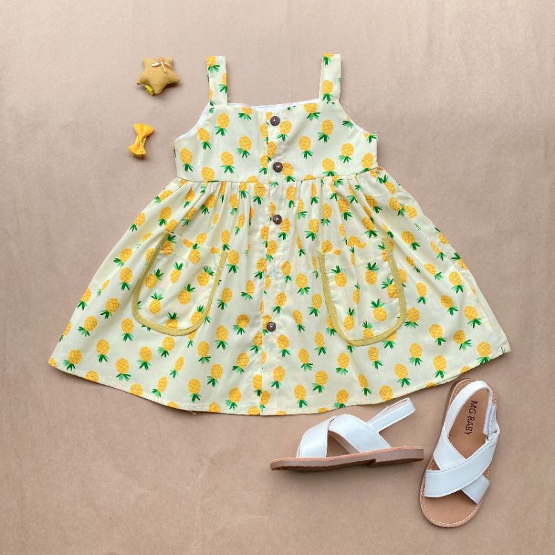Váy bé gái Dewkids họa tiết hoa nhí cao cấp