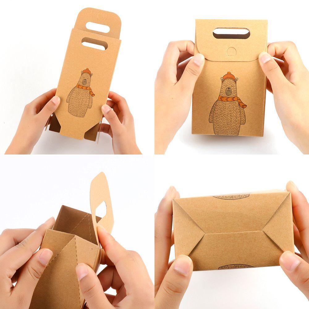 PINEVN 3 / 5 / 10 Túi Đựng Bánh Kẹo Hình Ông Già Nô En Giá Đỡ