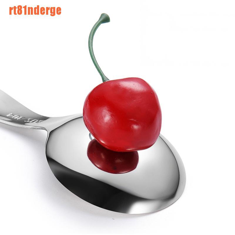 Muỗng Múc Gia Vị Bằng Thép Không Gỉ Tay Cầm Ngắn Dễ Thương