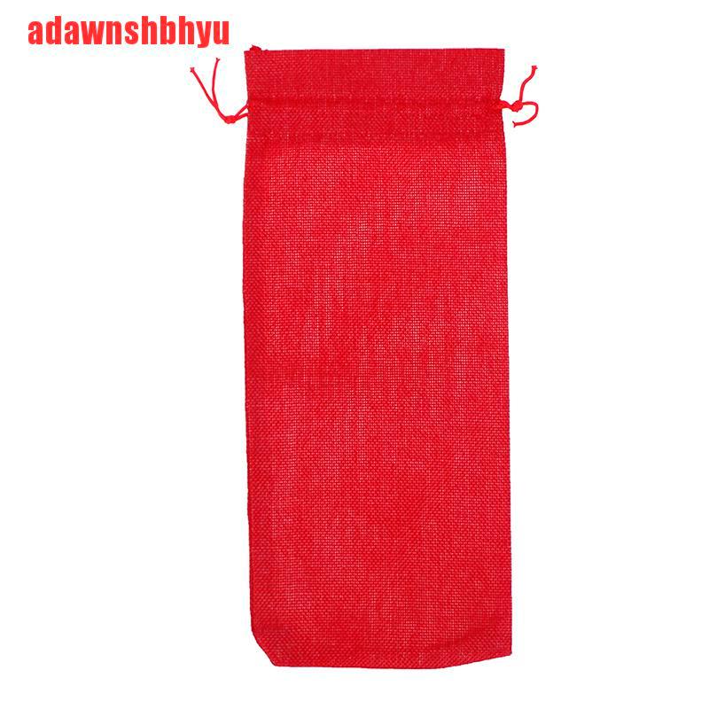 [adawnshbhyu]Red Wine Bottle Cover Gift Champagne Pouch Burlap Packaging Bag Party Decoration