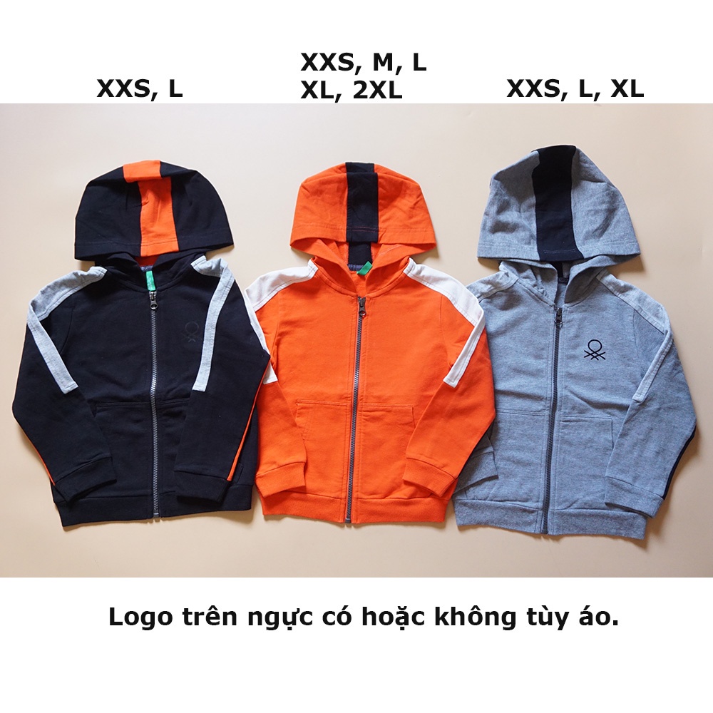 Áo khoác bé trai 12-15kg Benetton xuất Italia dư xịn. Áo khoác trẻ em cao cấp. Áo khoác thun da cá cho bé mẫu giáo