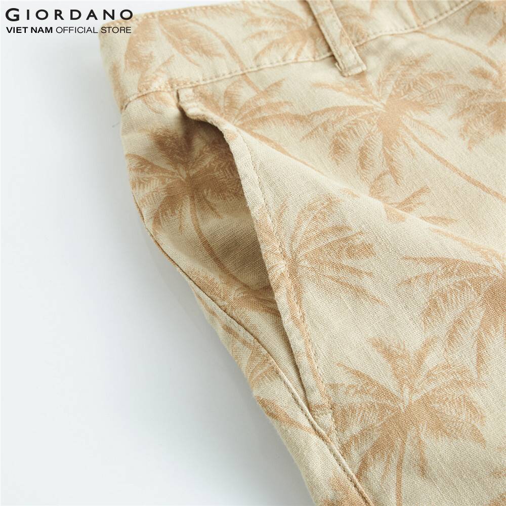 Quần Shorts Linen Nam Giordano 01100217