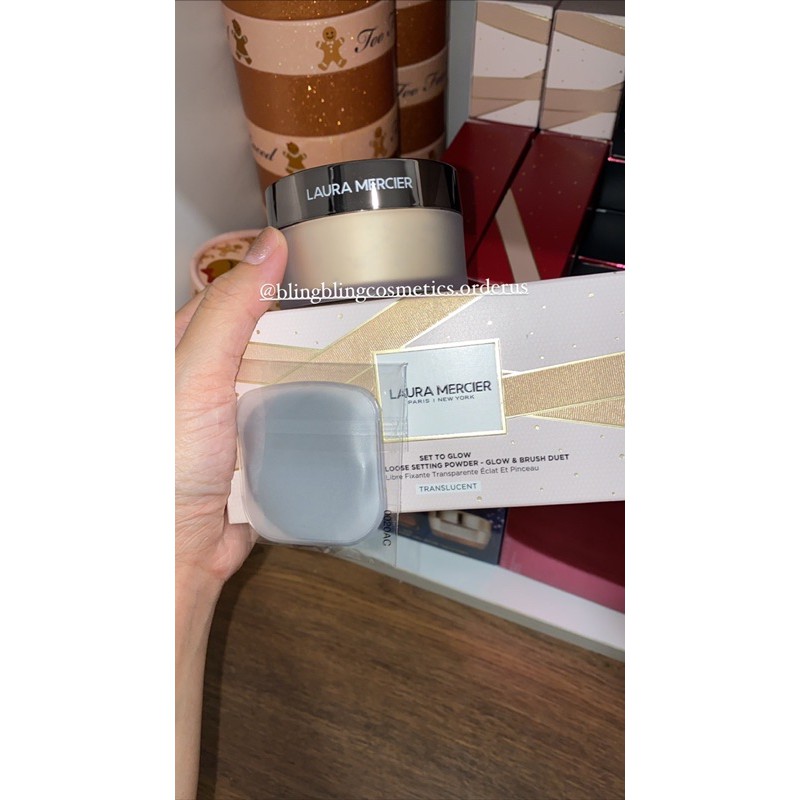 [SALE 30%] Set phủ Laura Mercier + bông bản limited $55 | BigBuy360 - bigbuy360.vn