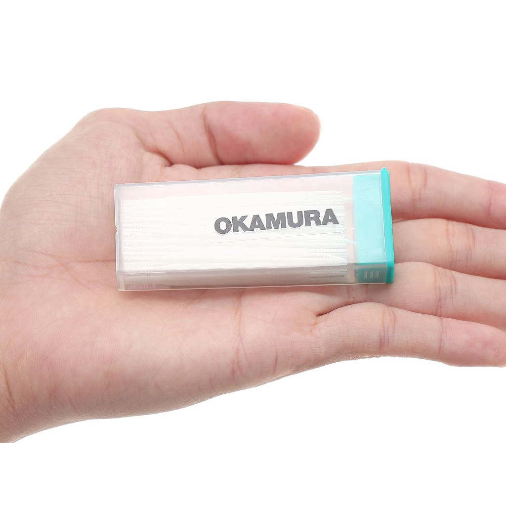 OKAMURA - Tăm nhựa nha khoa Okamura Nhật Bản - Dùng Cho Bạn Răng Yếu - Thiết Kế Đầu Tăm Nhỏ - Làm Sạch Kẽ Răng