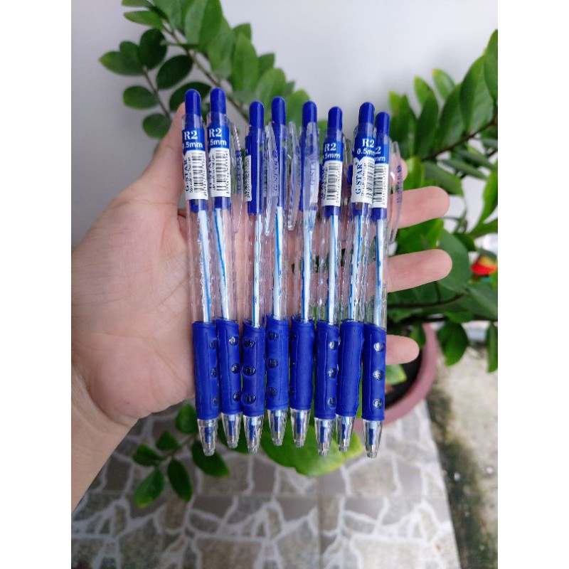 Hộp 24 cây bút bi bấm mực xanh G-Star R2