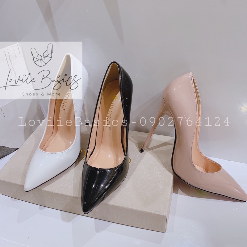 GIÀY CAO GÓT NỮ LOVIIE BASICS - GUỐC GIÀY MŨI NHỌN GÓT 12 PHÂN - GIÀY BÍT MŨI GÓT ĐŨA 12CM G200826