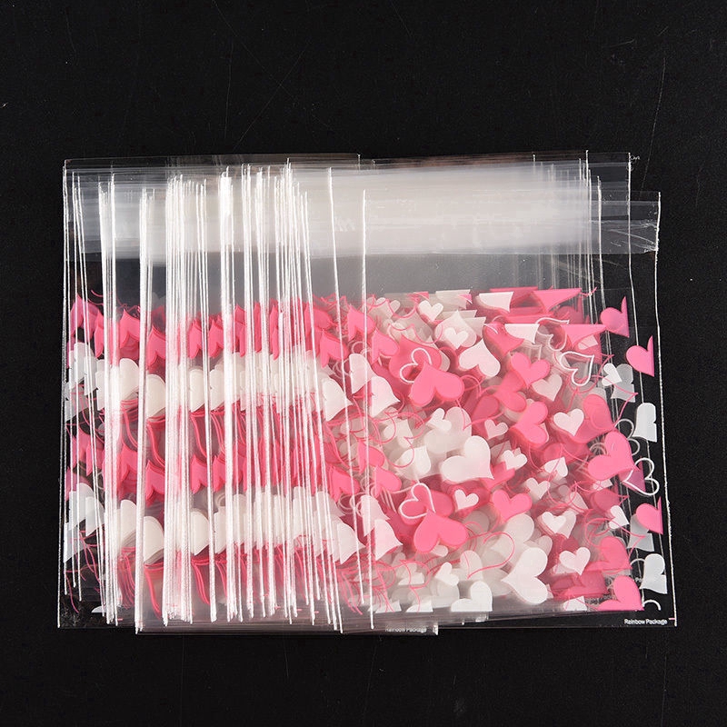 Set 100 túi họa tiết đựng bánh kẹo/quà tặng Giáng sinh tự làm độc đáo