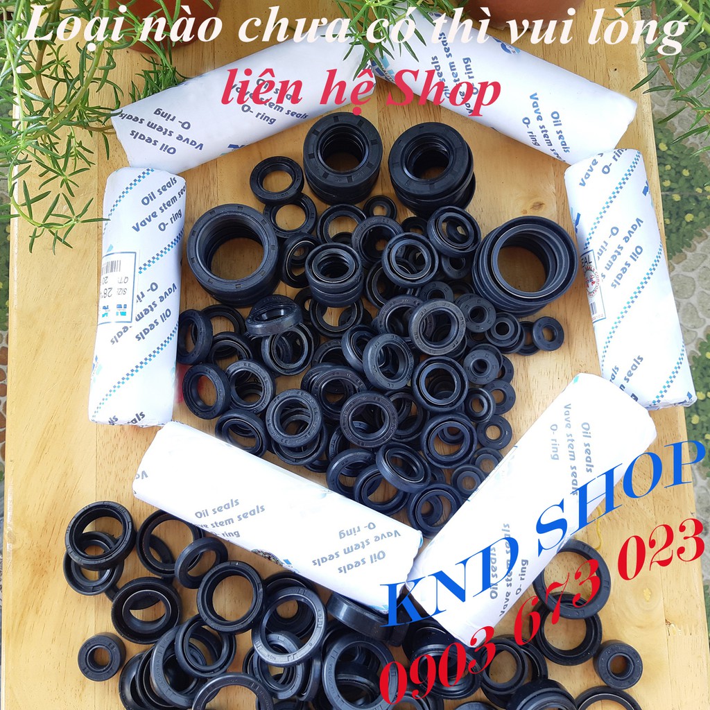 Phốt cần khởi động  xe Dream Wave 100, phụ tùng xe máy loại vòng đệm cao su TC 13.7*24*5 | KND Shops